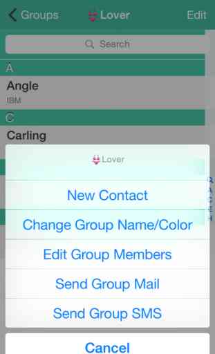 Contacts Grouping Lite 2