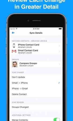 Contacts Sync for Google Gmail with Auto Sync 3