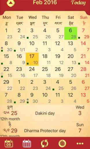 Drukpa Lunar Calendar 2