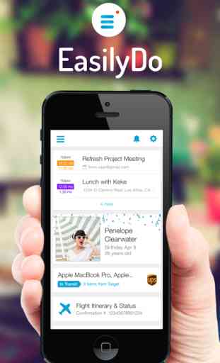 EasilyDo Assistant for Contacts, Calendar, Email, Travel and Receipts 1