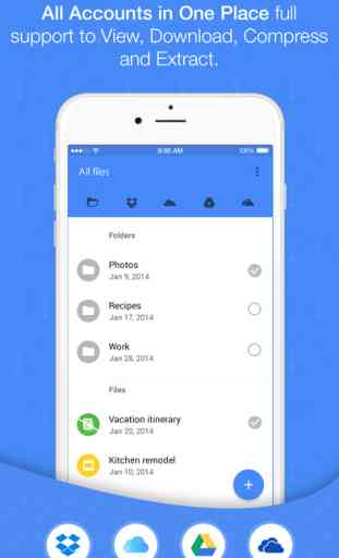 Easy Zip - With Dropbox, Google Drive, iCloud and OneDrive 1