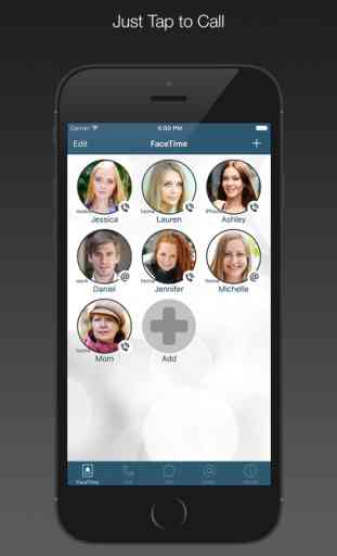 FaceDial for FaceTime, Call, Text & Email Favorites Buttons with Photos 1