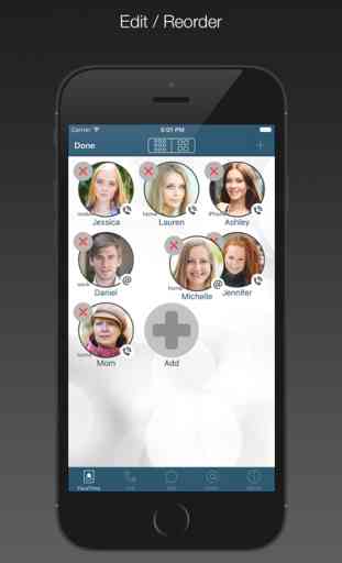 FaceDial for FaceTime, Call, Text & Email Favorites Buttons with Photos 4