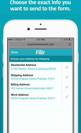 Fillr autofill for mobile. Fast, accurate, secure 3