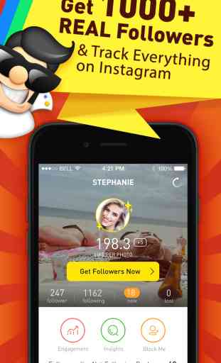Followers Powers for Instagram - free follow and unfollow tracker app 1