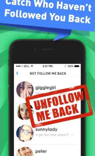 Followers Powers for Instagram - free follow and unfollow tracker app 4
