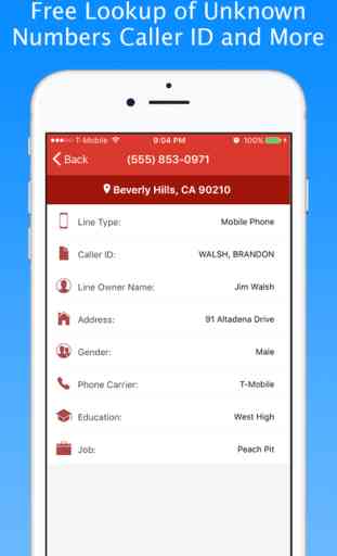 Free Reverse Number Caller ID Phone Lookup App 1