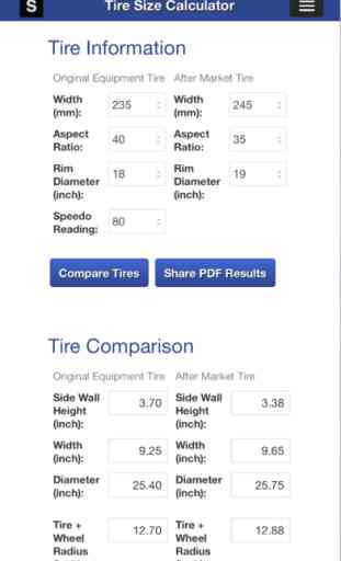 Gear Speed and Tire Size Calculator 4