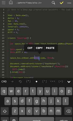 GoCoEdit - Code & Text Editor for FTP,SFTP,Dropbox 1