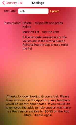 Grocery List Free 4