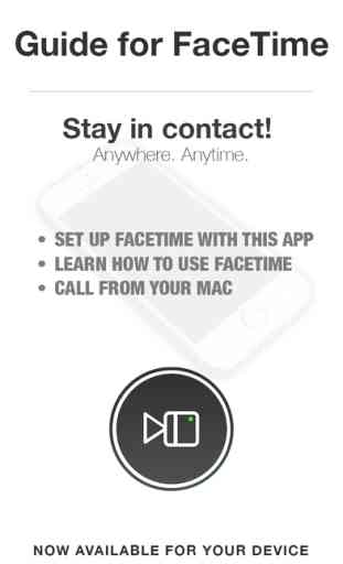 Guide for Facetime & Facetime Audio 1