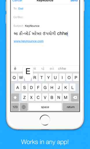 Gujarati Transliteration Keyboard by KeyNounce 3
