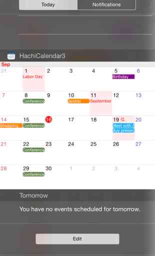 HachiCalendar3 - Vertical Scroll Calendar,Widget Calendar 1