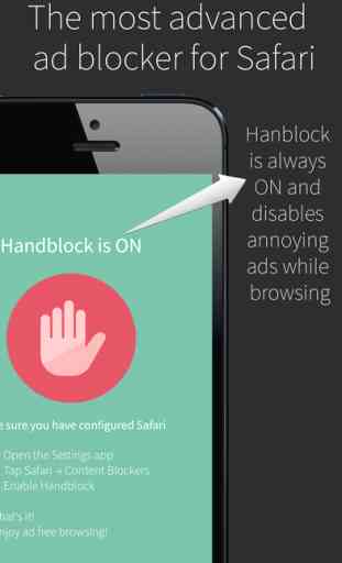 Handblock - Block ads & tracking from Safari 3