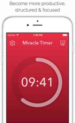 Miracle Timer - Be Productive - Perfect for work and study - Overcome procrastination and build healthy habits 1