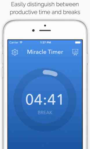 Miracle Timer - Be Productive - Perfect for work and study - Overcome procrastination and build healthy habits 2