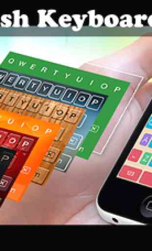 Keyboard Themes Plus - Stylish Keypad Skin with Colorful Background Design 1