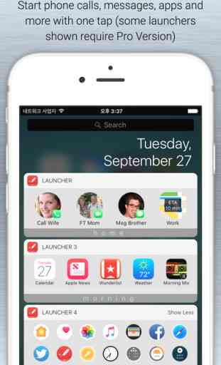 Launcher with Notification Center Widgets 1