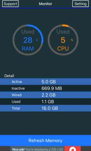 MEM Advanced : System Utilities, RAM, CPU Status Activator 1