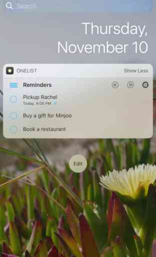 OneList - Reminders on Today Widget and Watch 1