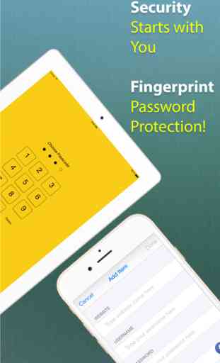 Password Manager - A Secret Vault for Your Digital Wallet with Fingerprint & Passcode 1