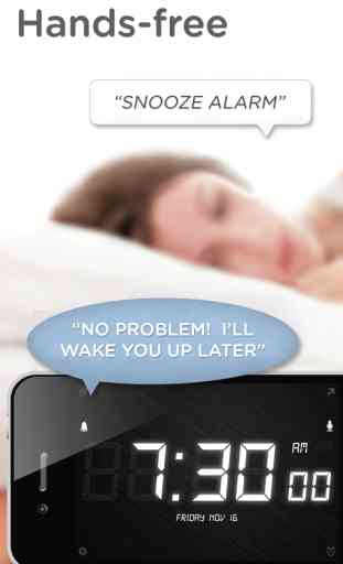 SpeakToSnooze - Alarm clock with voice control commands to snooze and turn off your alarm! 1