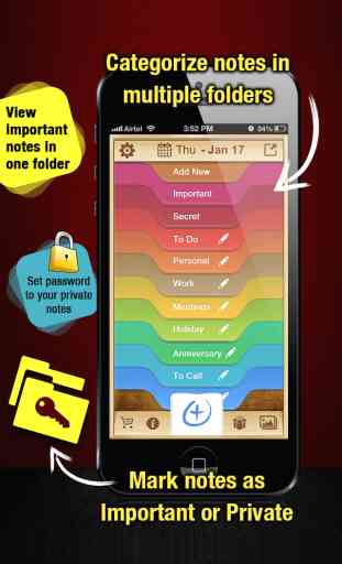 StickMe Notes - Beautiful Checklist Reminder - ToDo Task Lists & Personal Sticky Notepad Application With Alarm 3