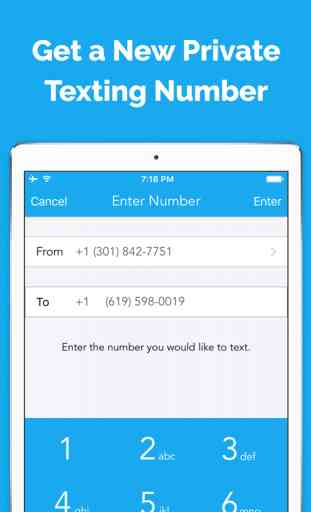 Private Texting by Anonymous Free Burner Phone App 4