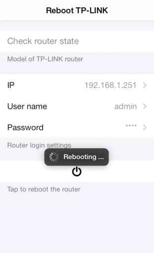 Reboot for TP-LINK Router 2