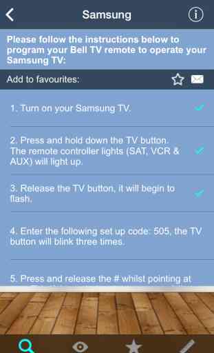 Remote Controller Codes for Bell TV 2