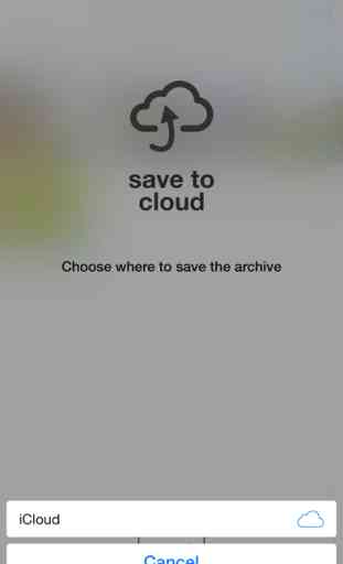 Save to Cloud - zip and upload to the cloud 4