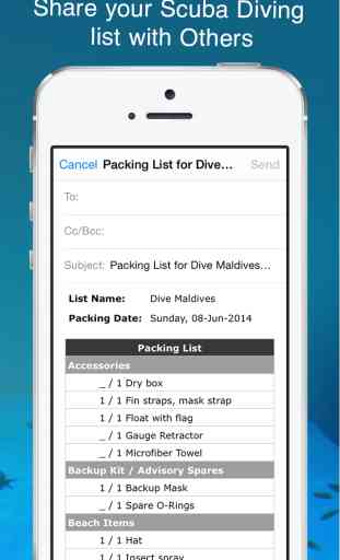Scuba Diving Packing Planner 4
