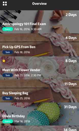 To:Day - Event planner, to-do list, date countdown & task manager 4