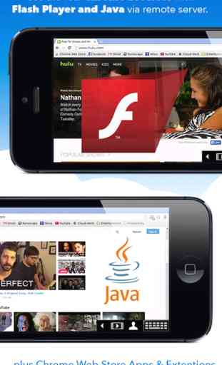 VirtualBrowser for Chrome™ with Flash-browser, Java Player & Extensions - iPhone Edition 1