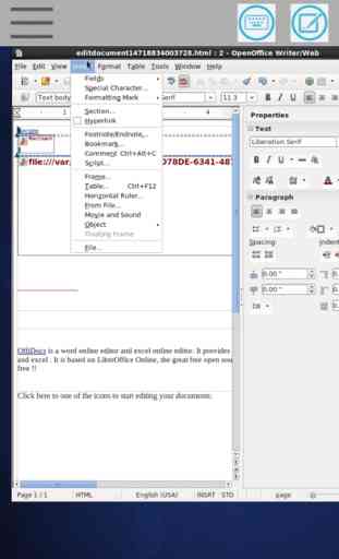 XOfficeHtml - Office HTML editor for web pages - remote edition for Open Office HTML module 1