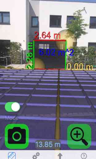 3D Video Ruler - Live tape measure HUD grid camera 1