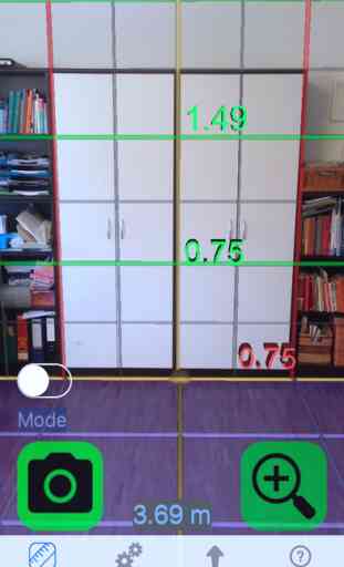 3D Video Ruler - Live tape measure HUD grid camera 2