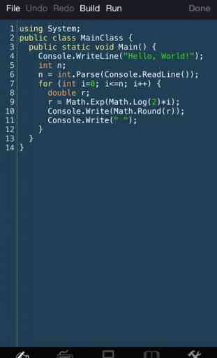 C# Programming Language - Mobile Compiler with Csharp Reference & Basic Tutorial 1