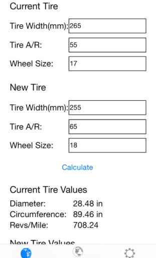 Tyre Size Calculator 1