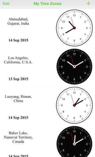 World Clock - Easy Time Zone Converter Widget 4