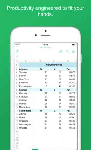 Zoho Sheet - Mobile Spreadsheet Application 2