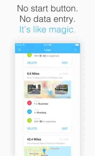 Magical Miles - Automatic Mileage Log and Auto Mile Tracker for Tracking Every Deduction and Expense 1
