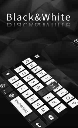 Black & White Keyboard Theme 1