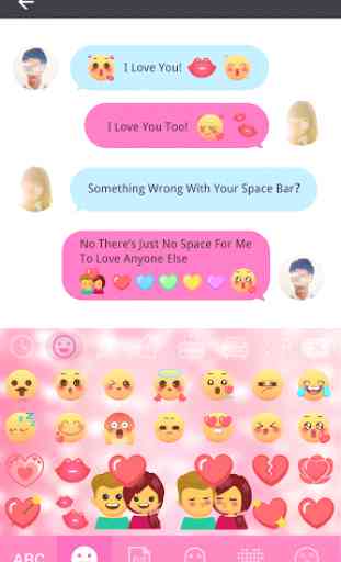 Emoji Love for Kika Keyboard 1
