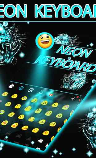 Neon Keyboard Tiger 2