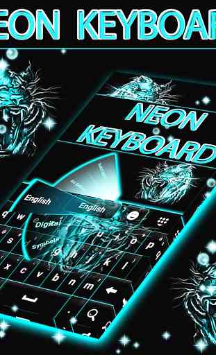 Neon Keyboard Tiger 3