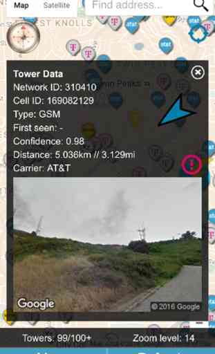 Cellular Signal Booster - 4G network tower locator 3
