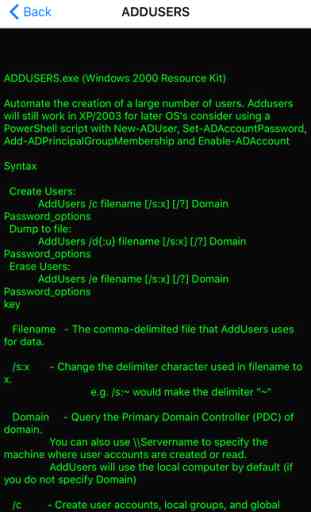 Commands for Windows OS 2