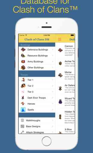 Database for Clash of Clans™ (unofficial) 1
