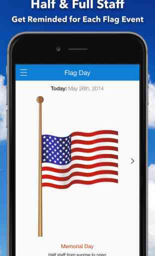 Flag Day - Get Alerts on US Half & Full Staff Days 1